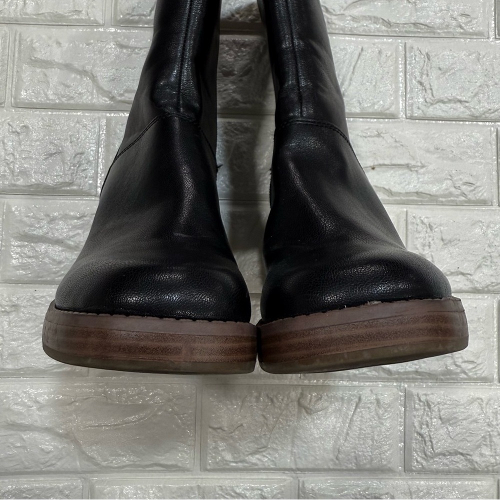 Sun + Stone Women's Black Aleenn Zipper Foam Comfort Dress Heel Booties 6.5 - Picture 5 of 9